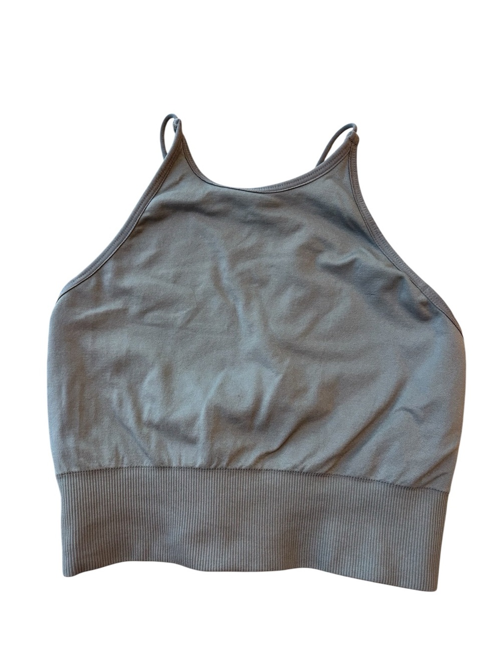 NVGTN Sports Bra High Neck Taupe Size Medium